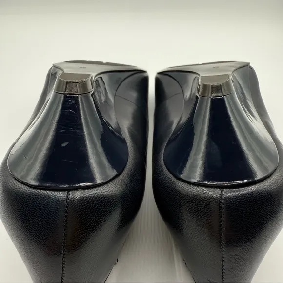Lauren Ralph Lauren Madison Peep Toes Wedge Pumps Size 9B