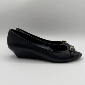 Lauren Ralph Lauren Madison Peep Toes Wedge Pumps Size 9B