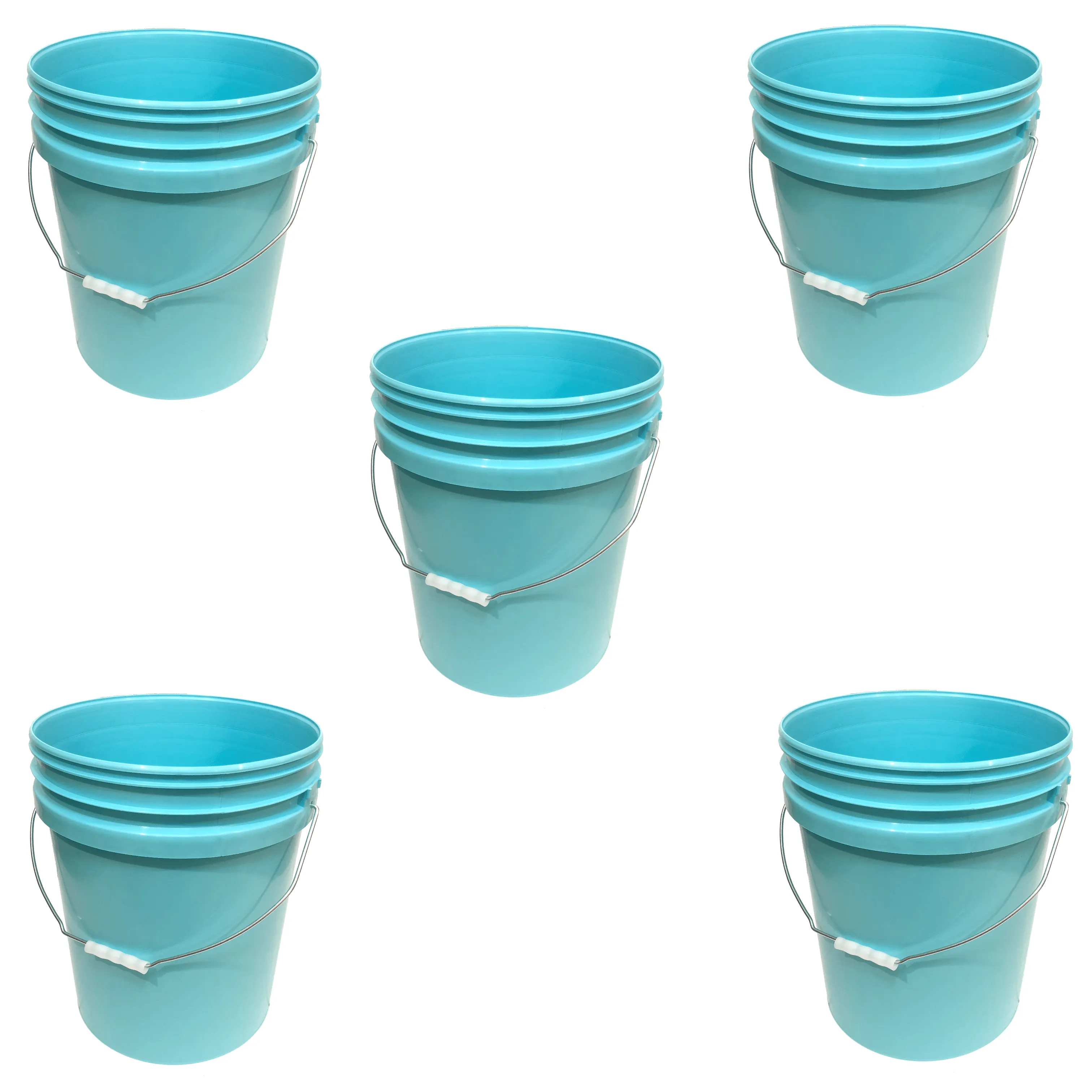 Lee Fisher Sports Bucket - Metal Handle without Lid, Blue
