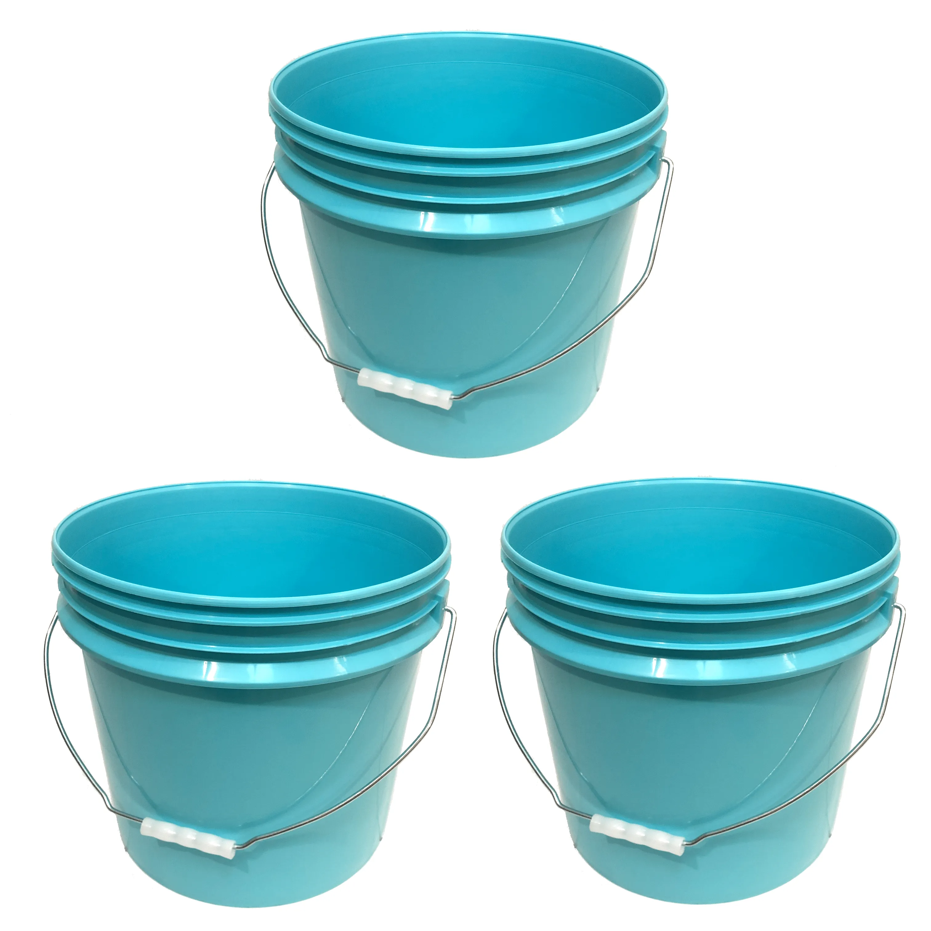 Lee Fisher Sports Bucket - Metal Handle without Lid, Blue
