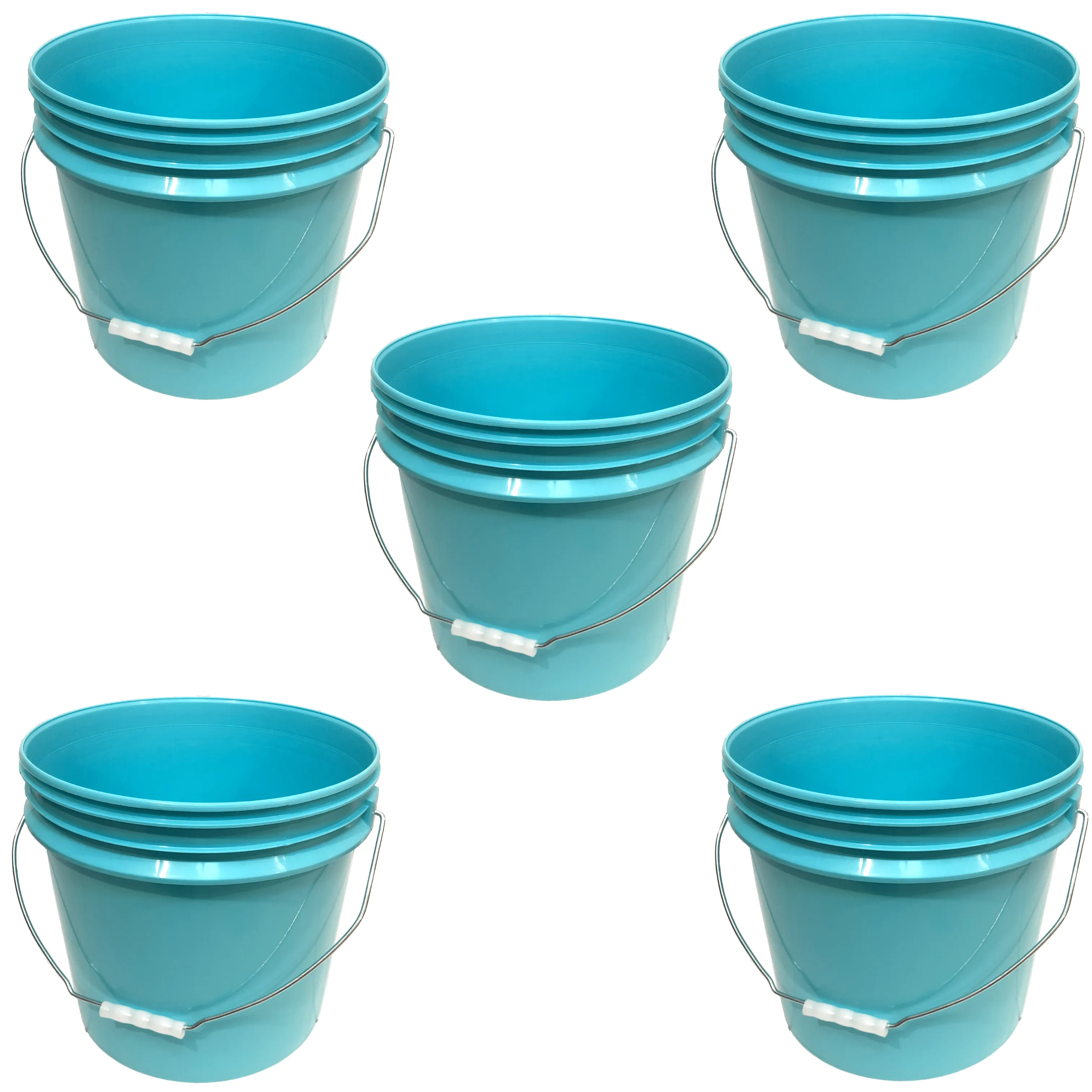 Lee Fisher Sports Bucket - Metal Handle without Lid, Blue