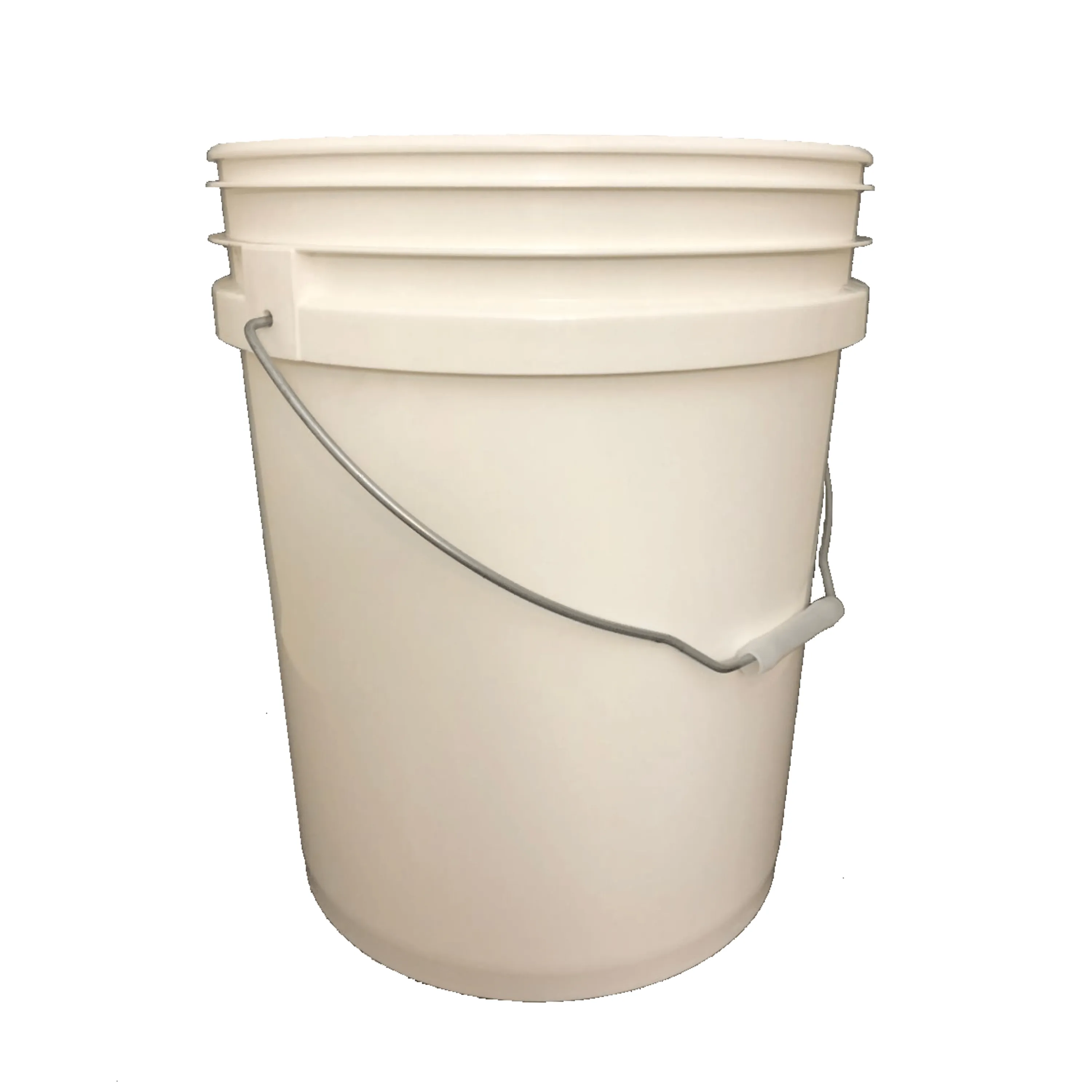 Lee Fisher Sports Bucket - Metal Handle without Lid, White