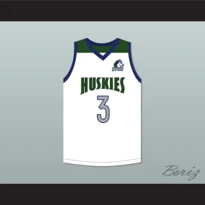 LiAngelo Ball 3 Chino Hills Huskies White Basketball Jersey with Patch