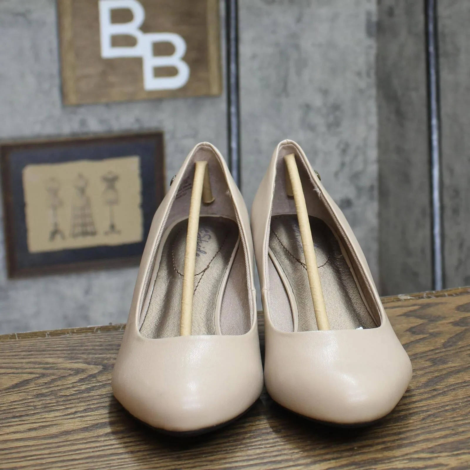 Lifestride Womens Parigi Pumps Shoes B5988SM Taupe Brown 8.5WW