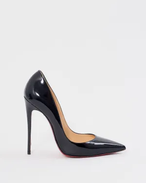 Louboutin Black Patent So Kate Pumps - 38