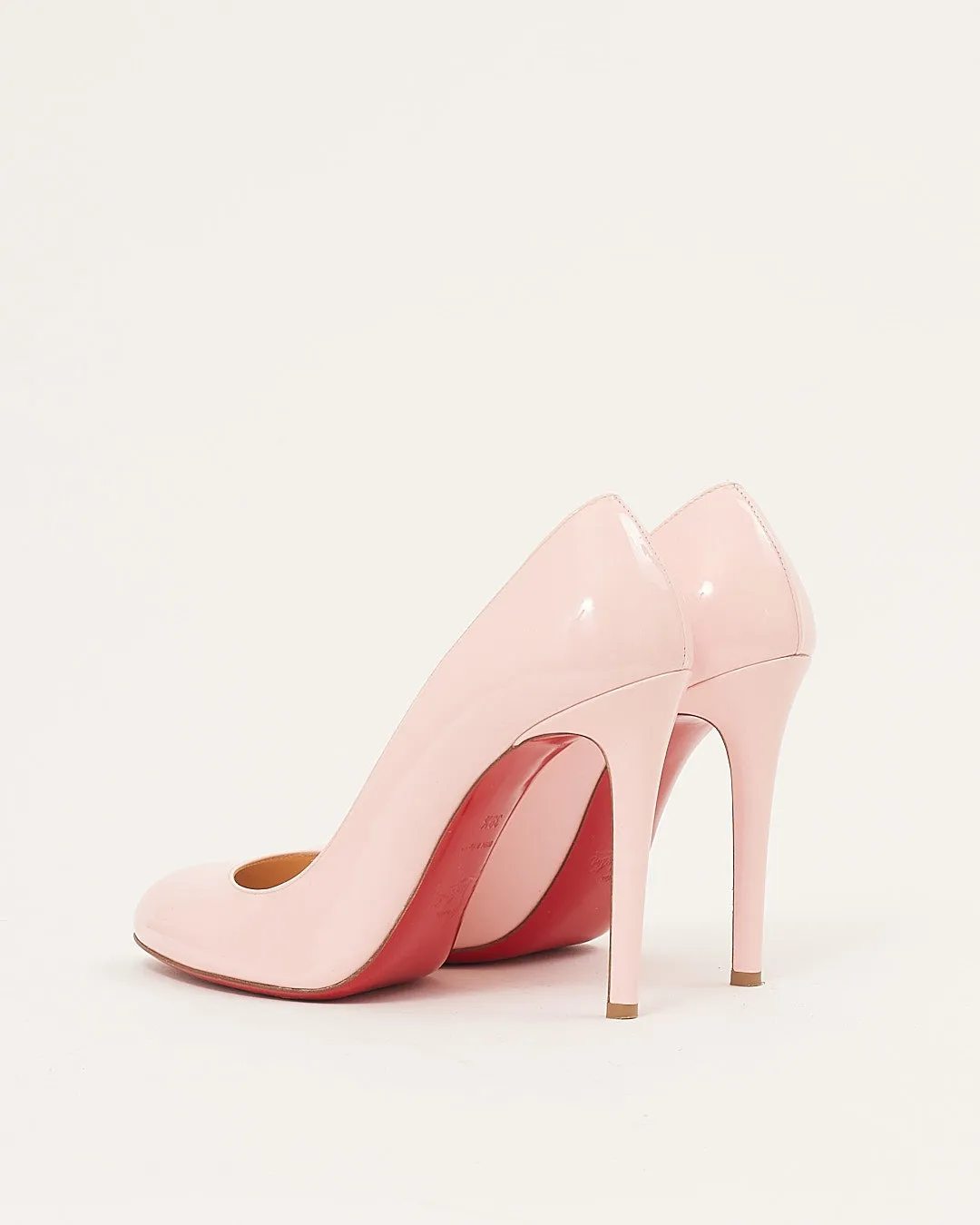 Louboutin Pink Patent Fifille 100 Heel Pumps - 39.5