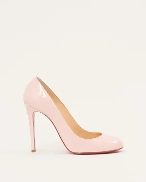 Louboutin Pink Patent Fifille 100 Heel Pumps - 39.5