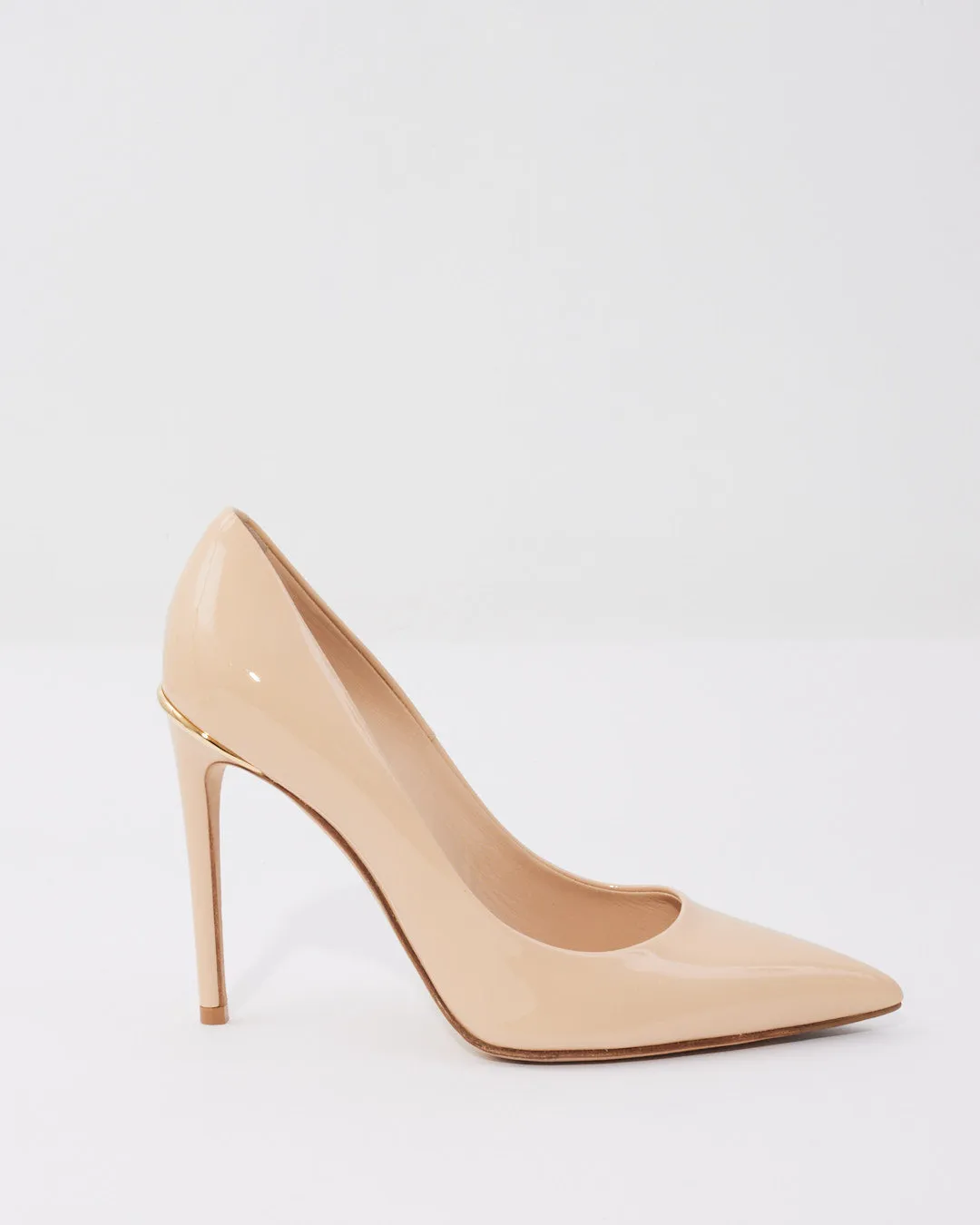 Louis Vuitton Beige Patent Pumps - 37.5
