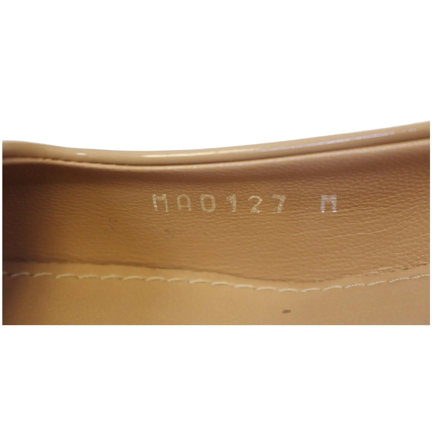 LOUIS VUITTON Madeleine Ballerina Patent Leather Pumps Blush  US 9