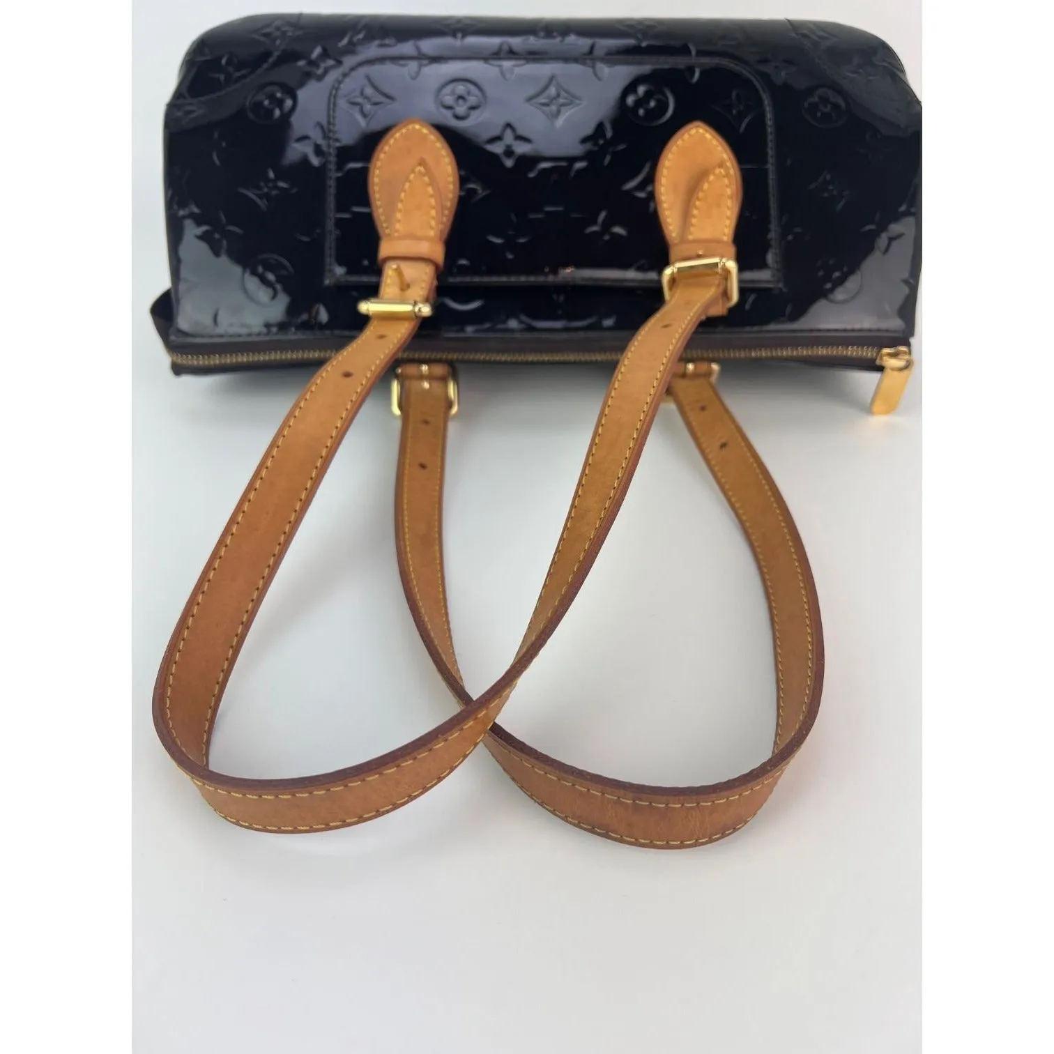 Louis Vuitton Rosewood Ave Amarante Vernis Patent Leather Shoulder Bag