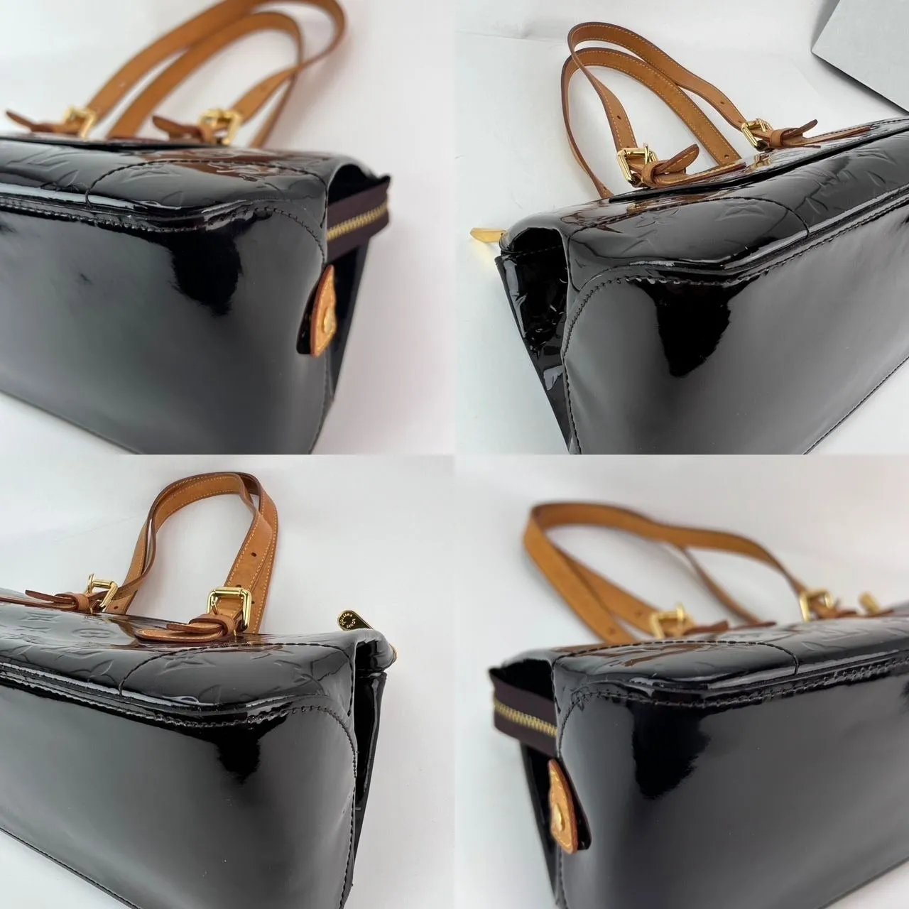 Louis Vuitton Rosewood Ave Amarante Vernis Patent Leather Shoulder Bag