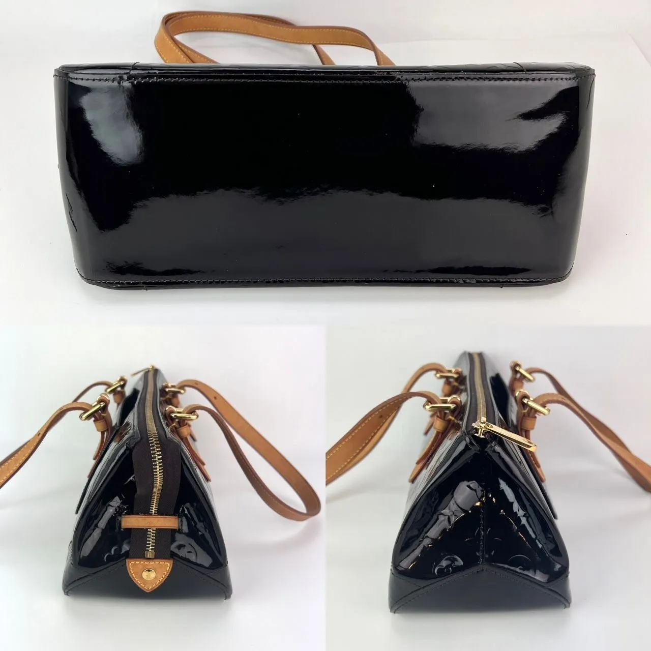 Louis Vuitton Rosewood Ave Amarante Vernis Patent Leather Shoulder Bag
