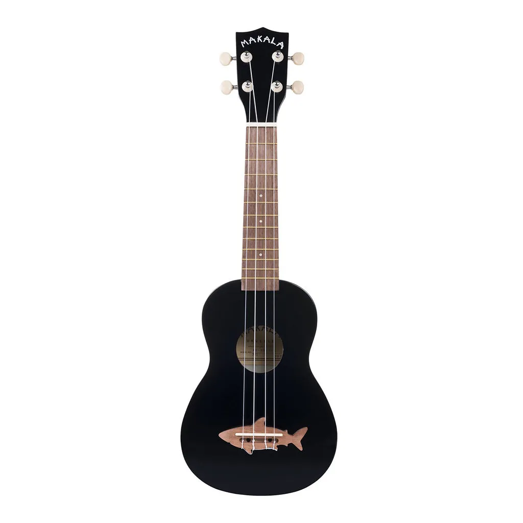 Makala Soprano Ukulele Shark Bridge - Black Tip