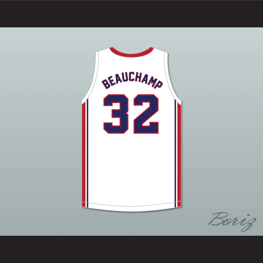 MarJon Beauchamp 32 Nathan Hale High School Raiders White Basketball Jersey 2