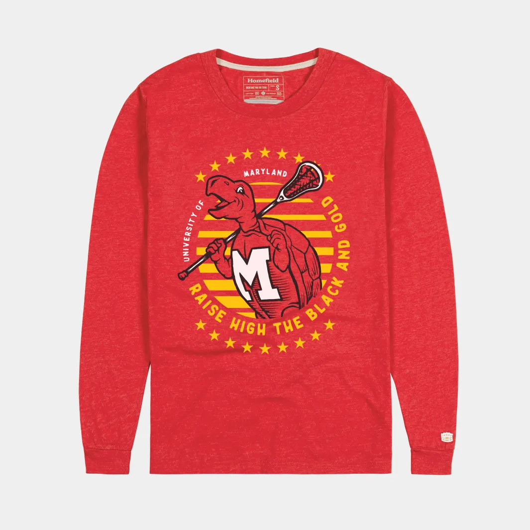 Maryland Terrapins Vintage-Inspired Lacrosse Long Sleeve