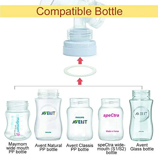 Maymom Conversion Kit for Medela Breast Pumps w/ Sealing Rings 4/Pack