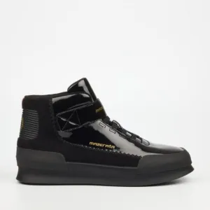 Mazerata Valentino 1 Pat Suede Black