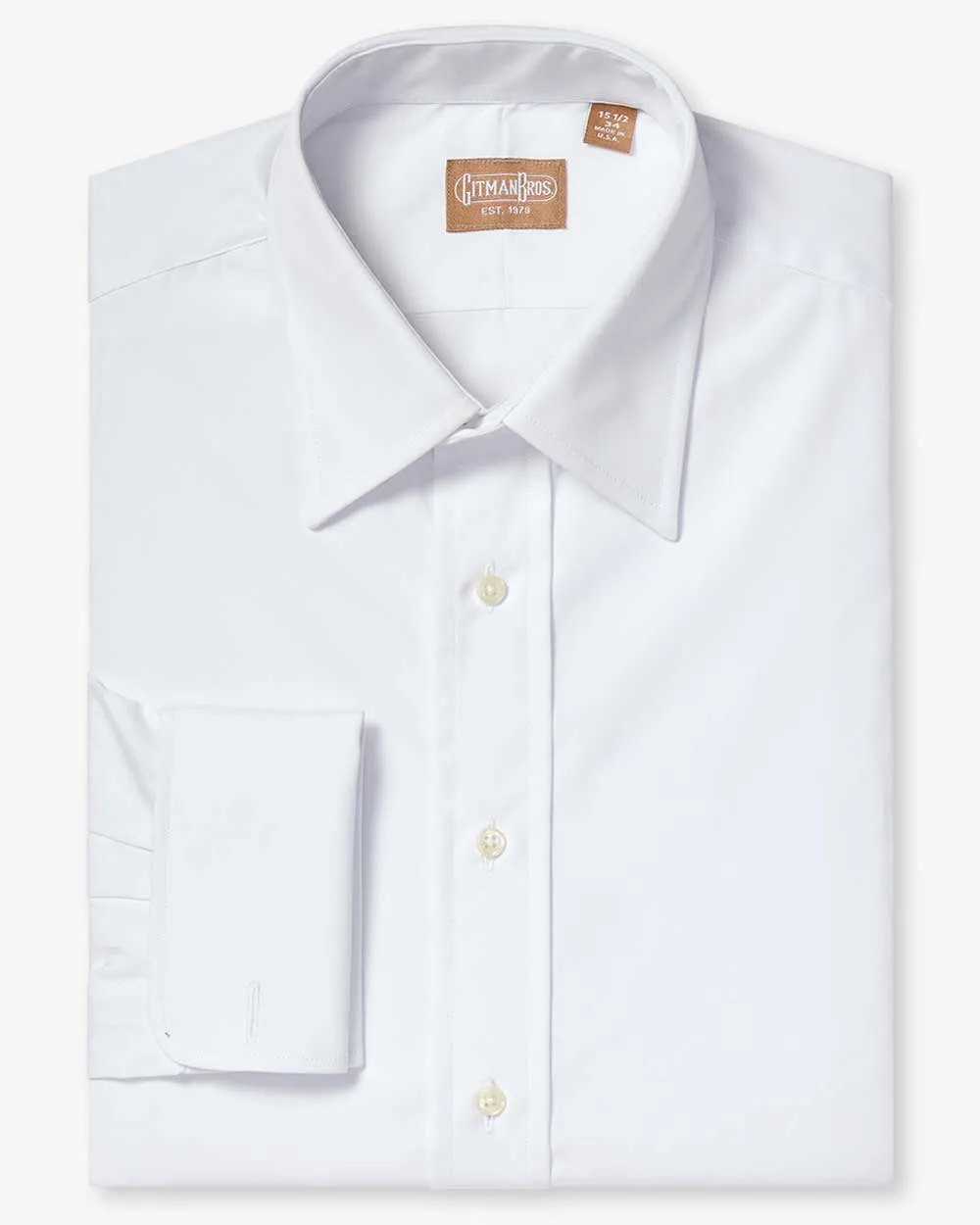 Medium Spread Broadcloth Tuxedo Shirt - Classic