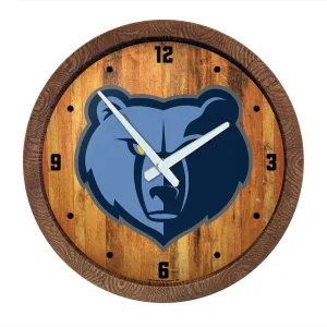 Memphis Grizzlies: "Faux" Barrel Top Clock