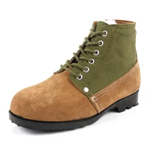 Mens Thick Warm Wool Lining Ankle Boots Vintage Mixed Colors