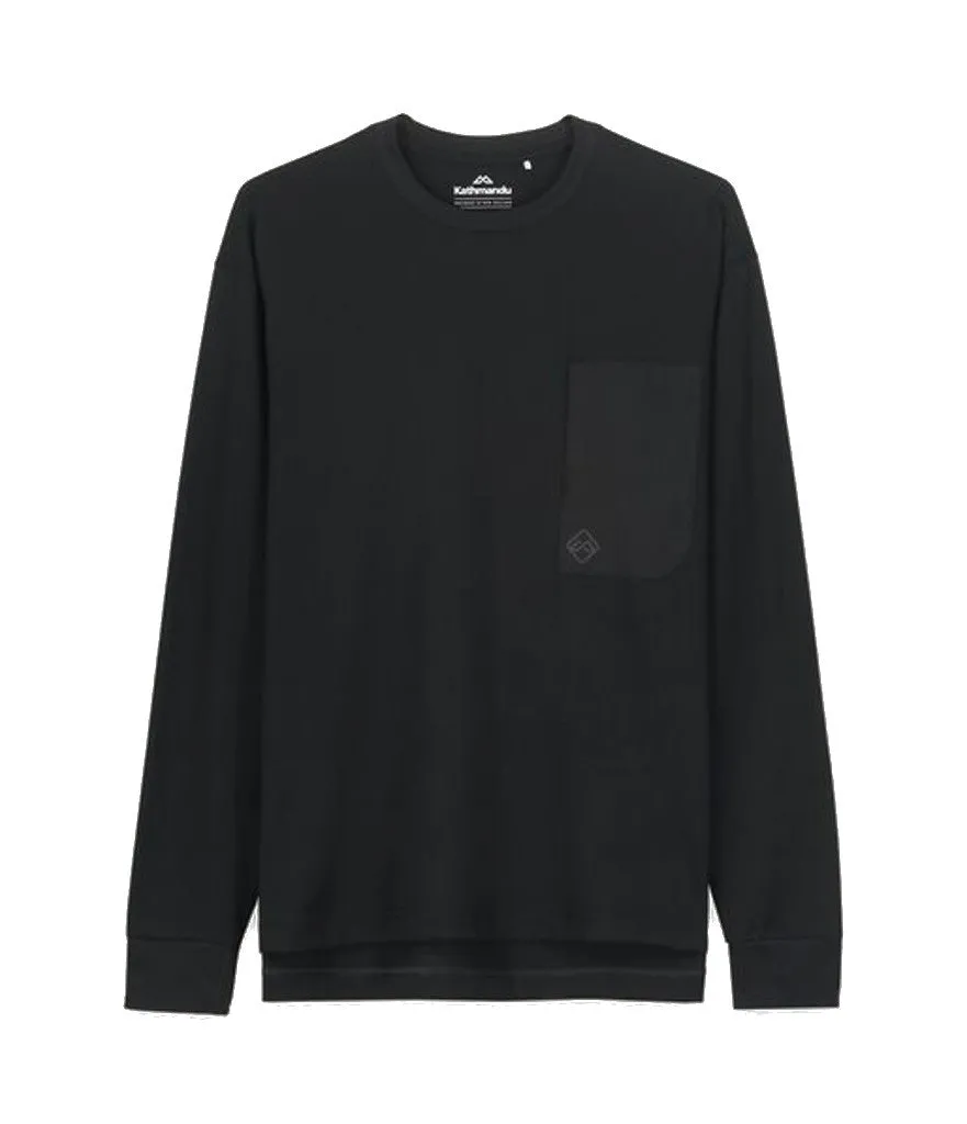 MEN'S VANDER POCKET L/S TEE - BLACK