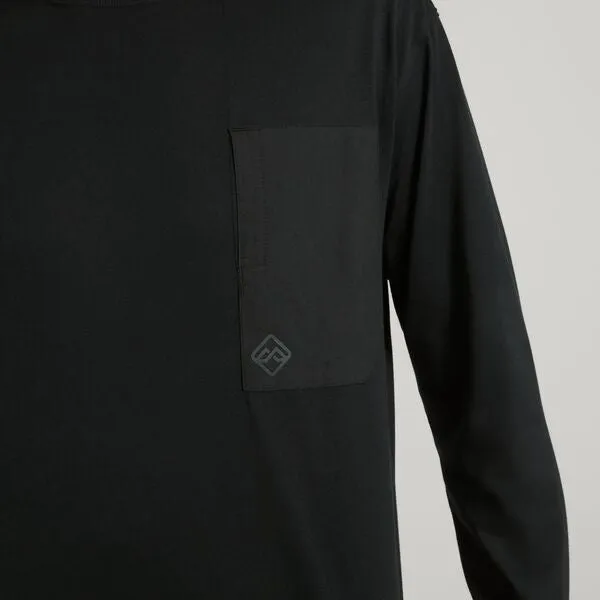 MEN'S VANDER POCKET L/S TEE - BLACK