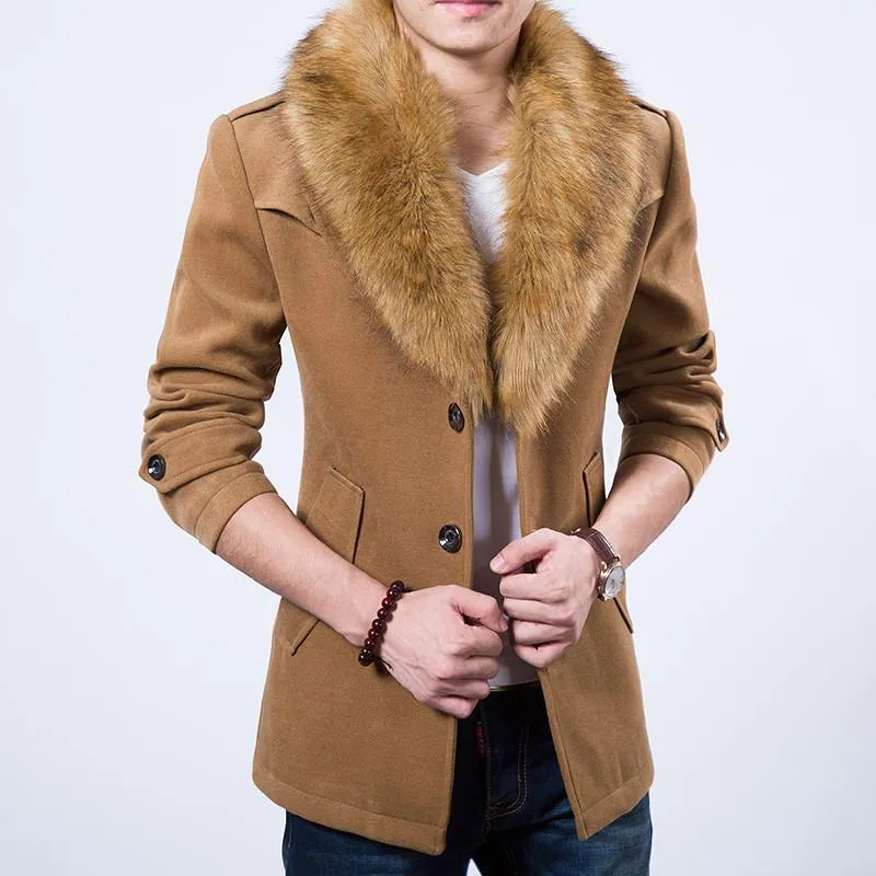 Men's Velvet Faux Fur Fashion Jacket In 4 Colors!