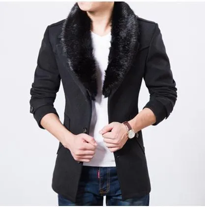 Men's Velvet Faux Fur Fashion Jacket In 4 Colors!