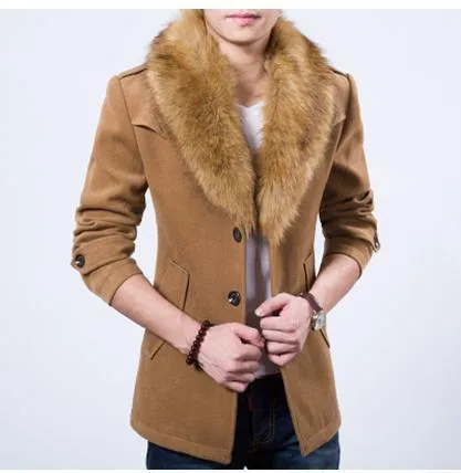Men's Velvet Faux Fur Fashion Jacket In 4 Colors!