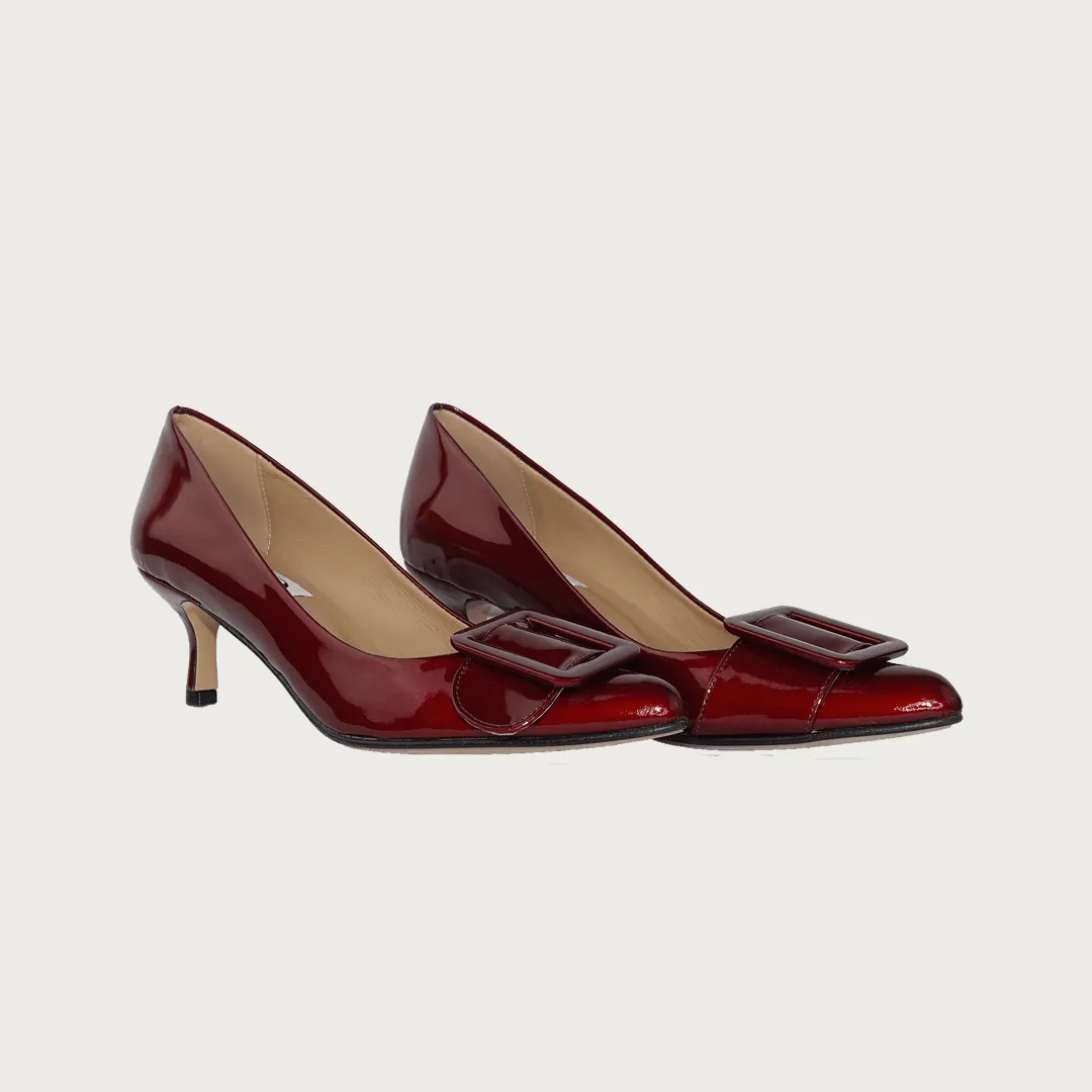 MILK BURGUNDY PATENT