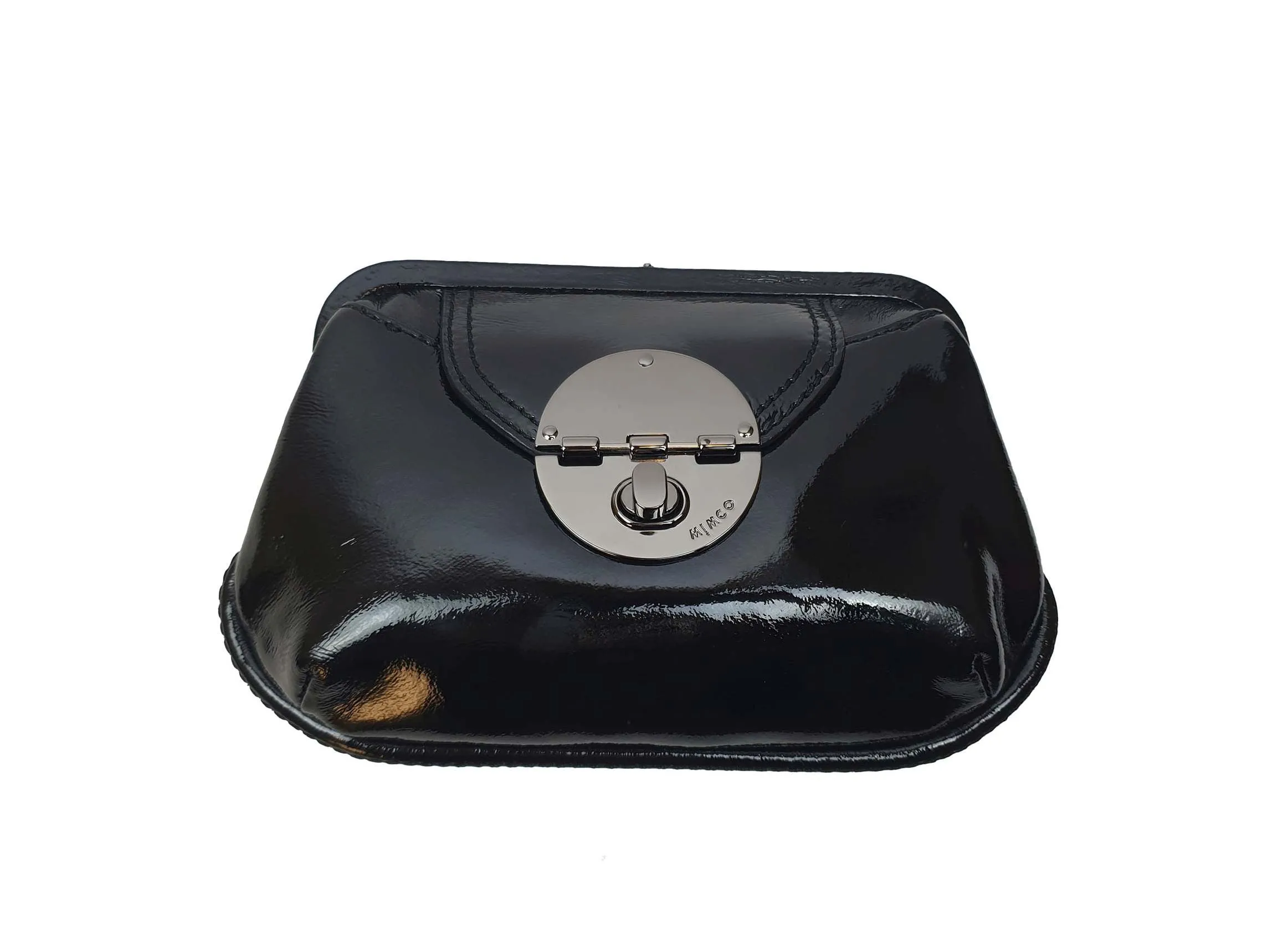 Mimco patent leather clutch/handbag (as new with tags)