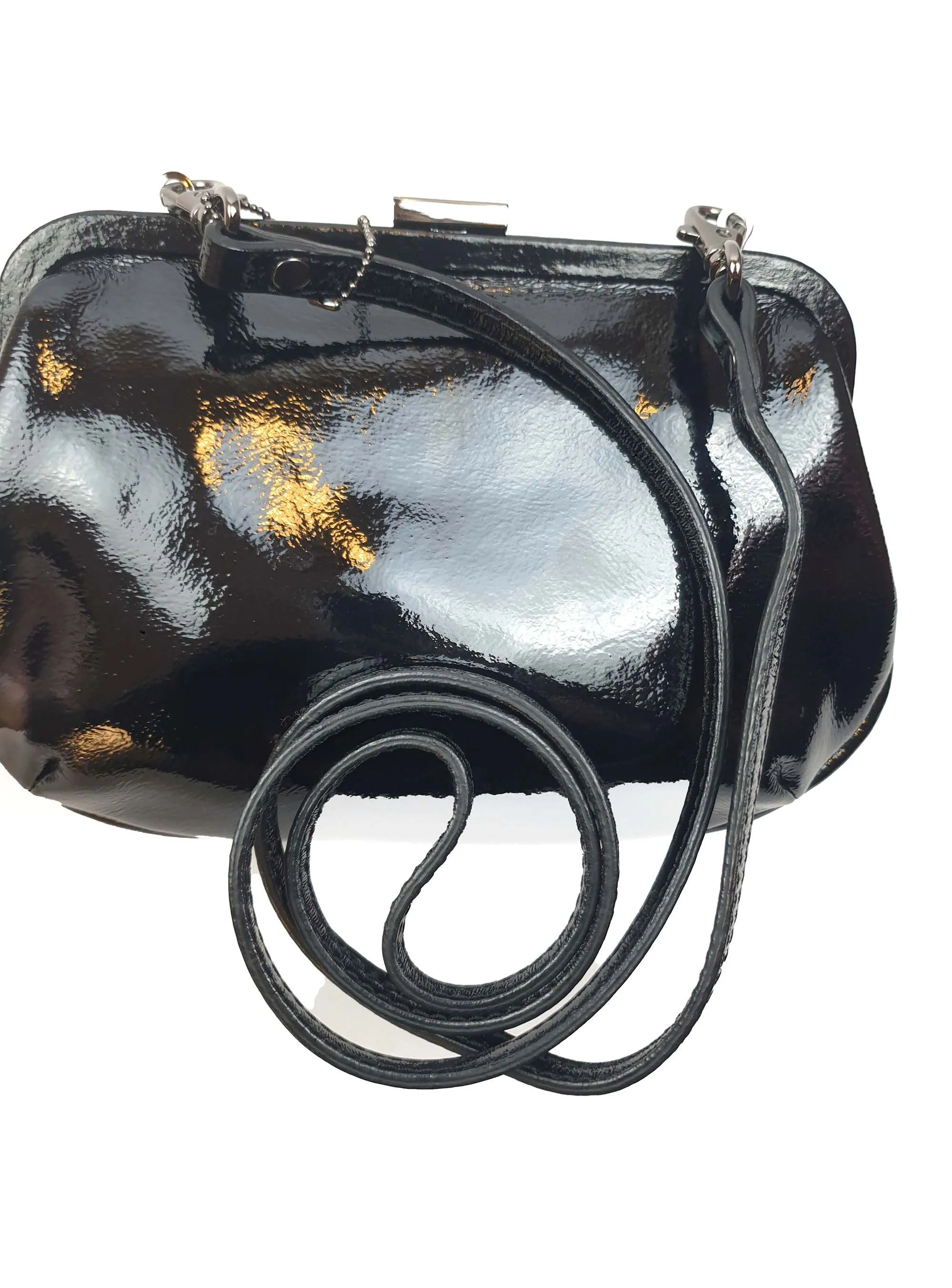Mimco patent leather clutch/handbag (as new with tags)