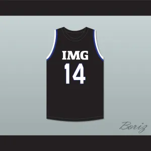 Moussa Diabate 14 IMG Academy Black Basketball Jersey 1