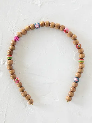 Natural Life Wood Beaded Headband