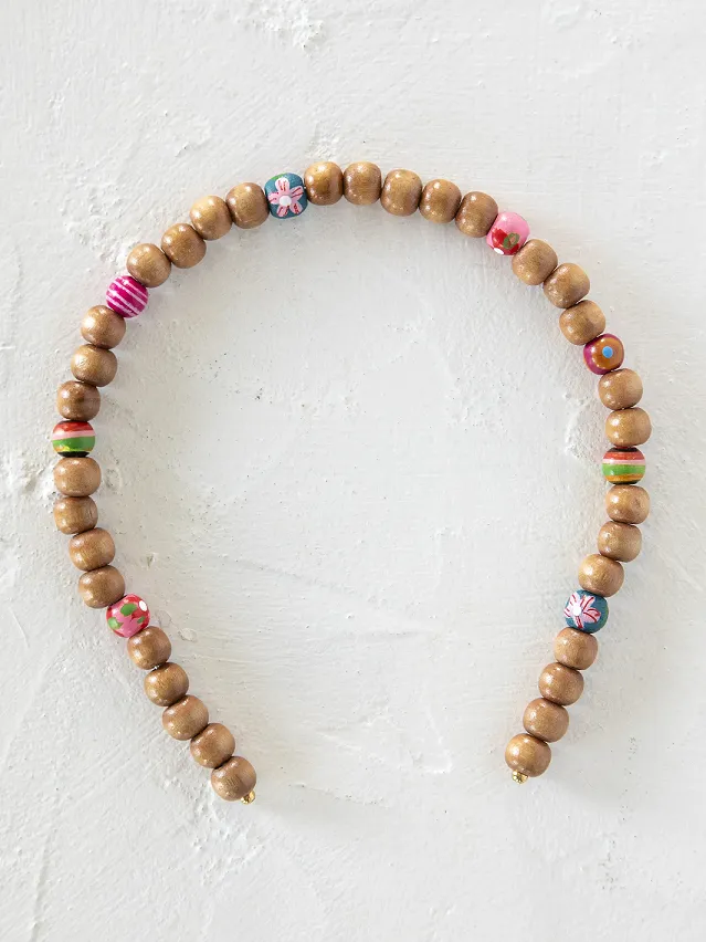 Natural Life Wood Beaded Headband