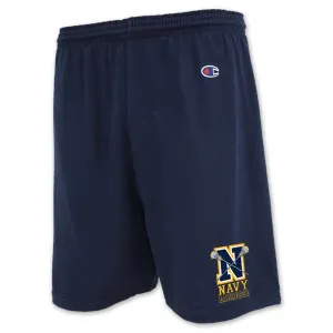 Navy Champion Lacrosse Logo Cotton Short