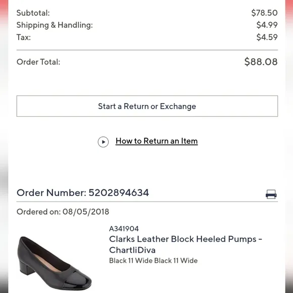 NEW: Clarks leather pumps Chartli Diva with block heel size 11W wide