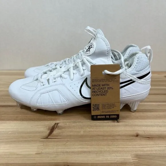 NEW Nike Huarache 9 Varsity LAX Lacrosse Cleats Mens 11 White Black