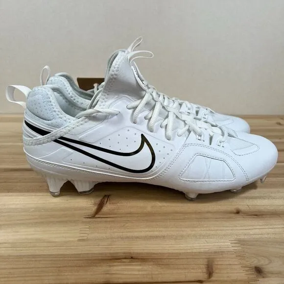 NEW Nike Huarache 9 Varsity LAX Lacrosse Cleats Mens 11 White Black