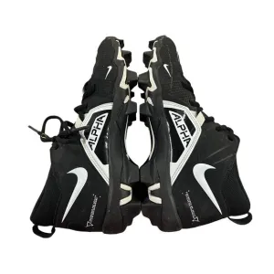 Nike Alpha Menace Pro 3 Black and White Football Cleats/ size 5Youth