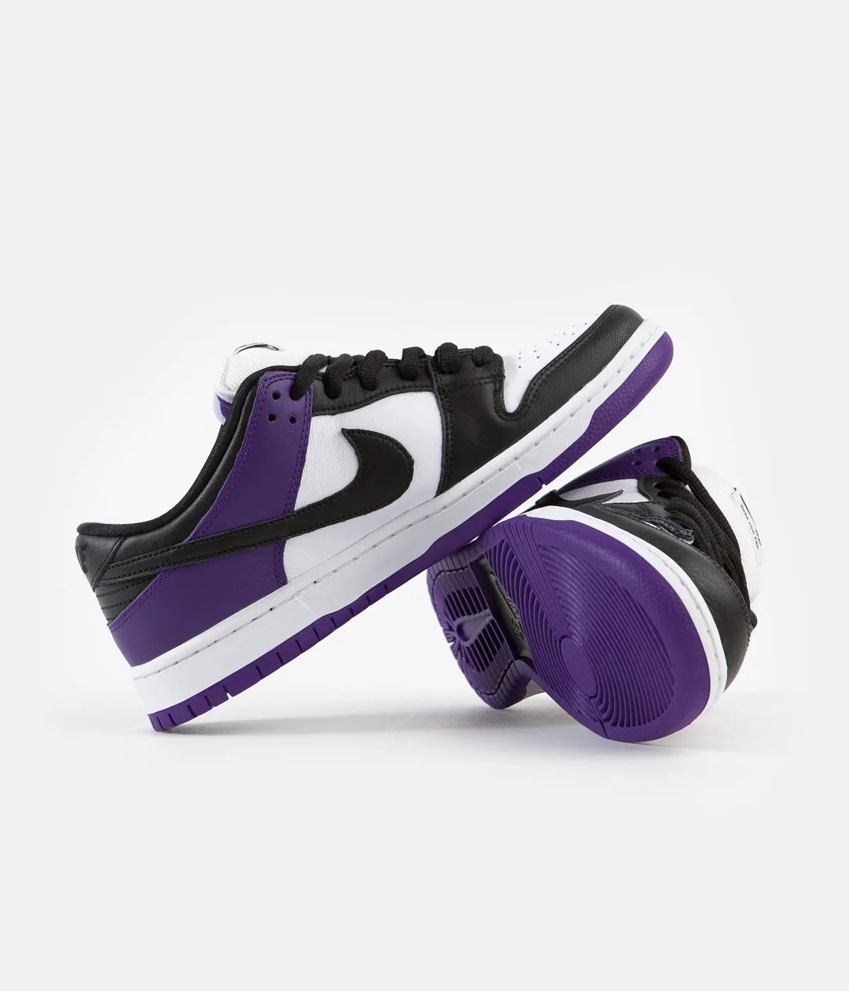 Nike SB Dunk Low Pro Shoes - Court Purple / Black - White - Court Purple
