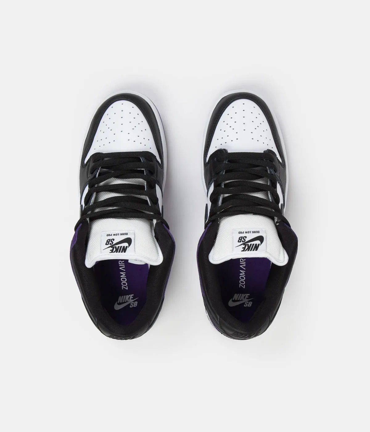 Nike SB Dunk Low Pro Shoes - Court Purple / Black - White - Court Purple