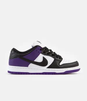 Nike SB Dunk Low Pro Shoes - Court Purple / Black - White - Court Purple