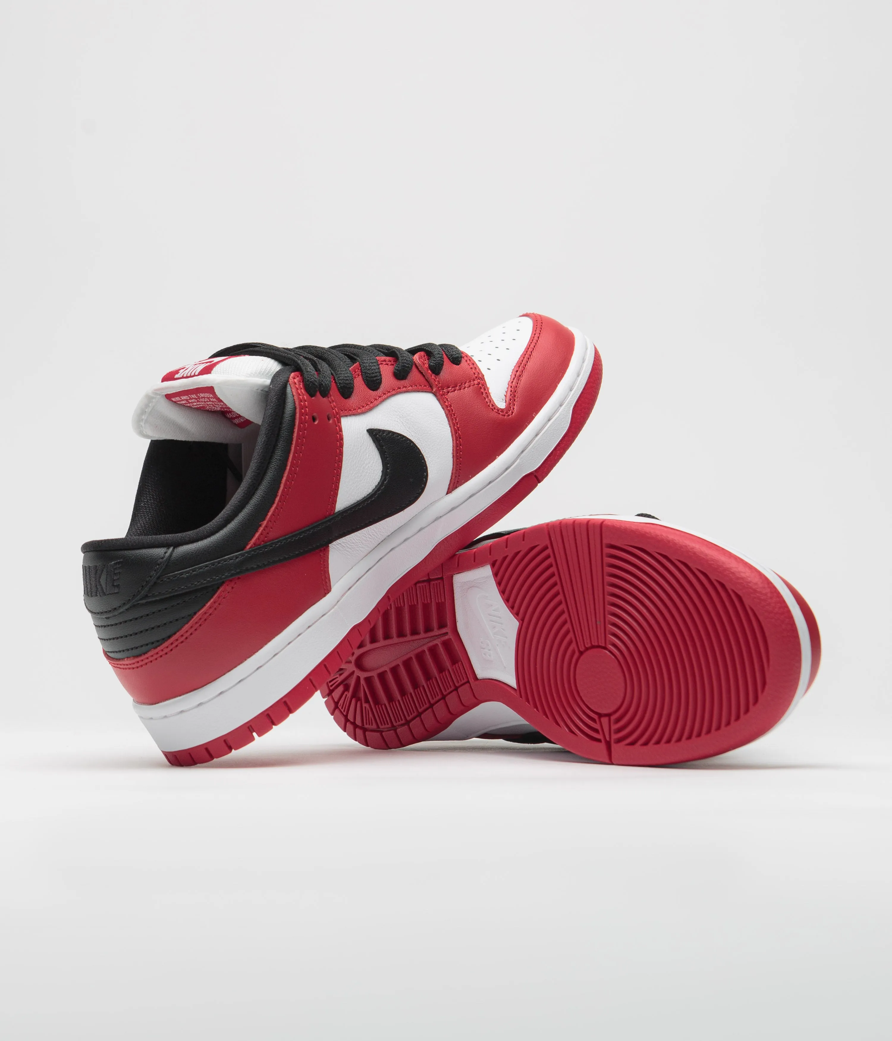 Nike SB Dunk Low Pro Shoes - Varsity Red / Black - White - Varsity Red