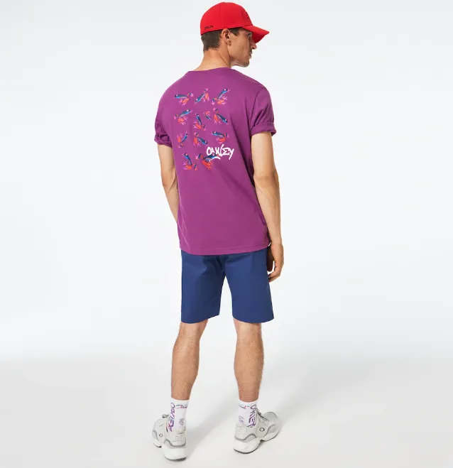 Oakley Mens Purple Frogs Tee