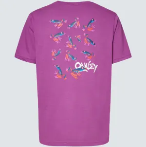 Oakley Mens Purple Frogs Tee