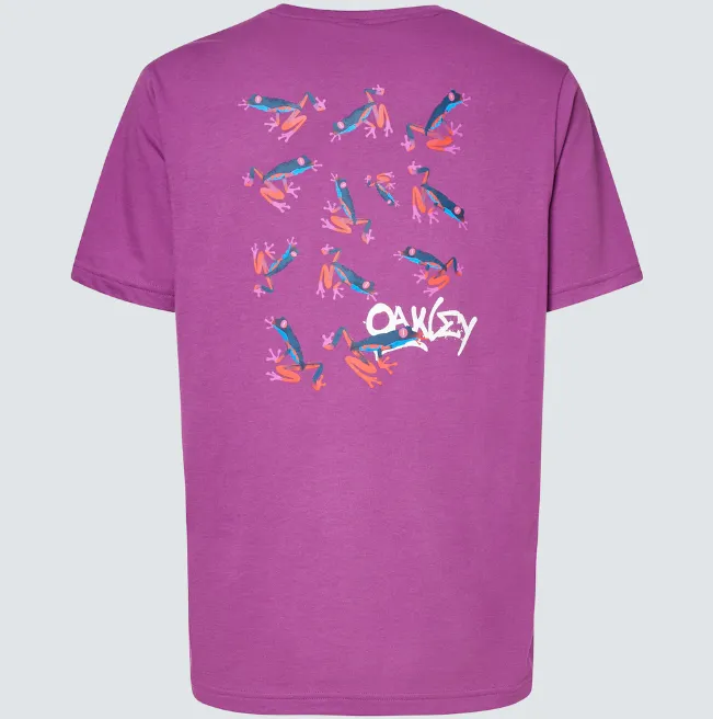 Oakley Mens Purple Frogs Tee