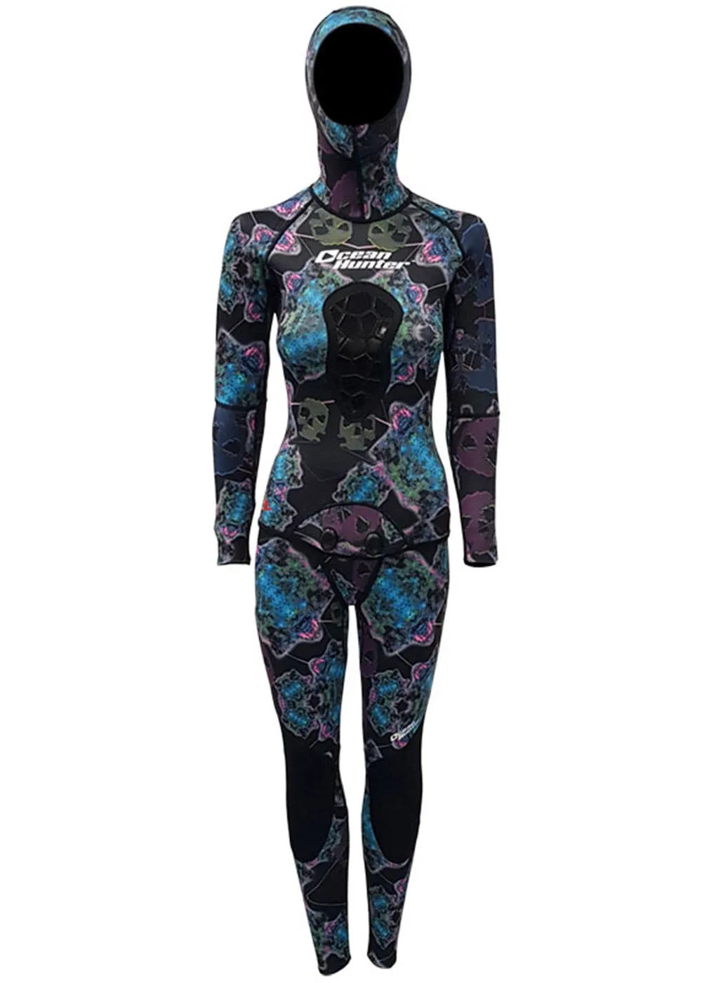Ocean Hunter Womens Artemis 5mm Open Cell 2 Piece Wetsuit