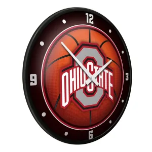 Ohio State Buckeyes: Basketball - Modern Disc Wall Clock