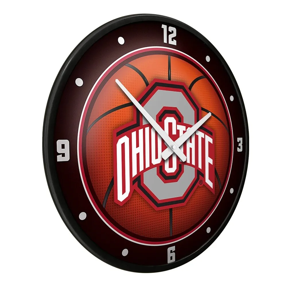 Ohio State Buckeyes: Basketball - Modern Disc Wall Clock